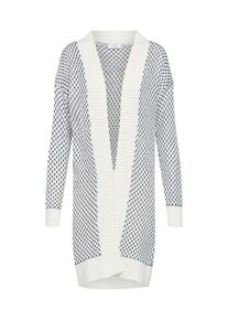 Jacqueline de Yong, Damen Strickjacke, Schwarz / Wei&szlig;