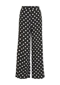 Vila, Damen Hose, Schwarz / Weiß