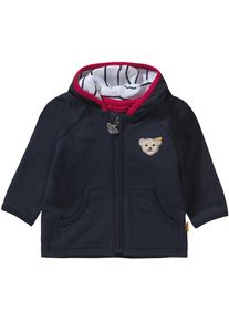 Steiff Collection, Baby Sweatjacke für Jungen, Nachtblau / Rot