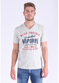 Kaporal5 Kaporal, Herren T-Shirt Felto Neored mit modernem Print, Grau