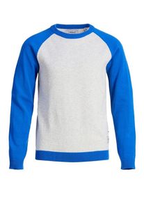 PRODUKT, Pullover, Blau / Hellgrau