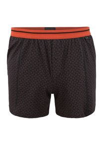 Schiesser, Herren Boxershorts, Rostbraun / Dunkelgrau