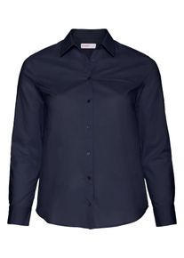 sheego Class, Damen Hemdbluse im klassischen Design, Marine