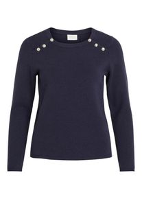 Vila, Damen Pullover, Navy