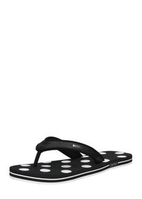 Esprit, Damen Sandale 'Glitter Satin', Schwarz / Weiß