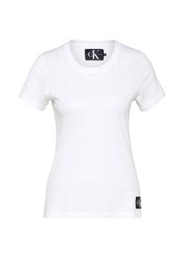 Calvin Klein Jeans, Damen T-Shirt 'CORE SLIM', Weiß