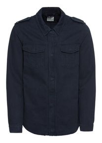 Tom Tailor Denim, Herren Jacke 'twill shirt jacket Jacket 1/1', Dunkelblau