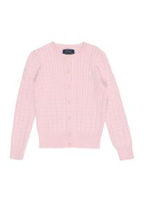 Polo Ralph Lauren, M&auml;dchen Strickjacke mit Knopfleiste 'MINI CABLE-TOPS-SWEATER', Pink