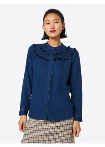 Only, Damen Shirt 'VIVIA', Blue Denim