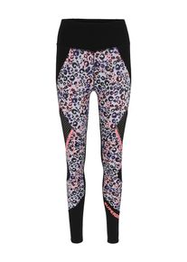 Superdry, Damen Leggings 'Active Mesh Panel', Flieder / Koralle / Schwarz
