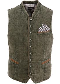 Krüger Buam Krüger Buam, Herren Trachtengilet im Used Look, Oliv