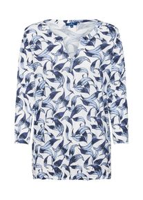 Tom Tailor, Damen Shirt, Marine / Hellblau / Offwhite