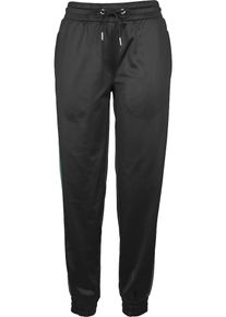Urban Classics, Damen Stoffhose 'Cuff Track', Grün / Schwarz