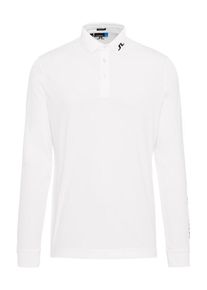 J. Lindeberg J.Lindeberg, Herren Poloshirt 'M Tour Tech LS reg TX Jersey', Weiß