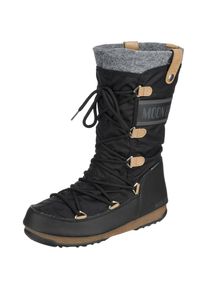Moon Boot, Damen Stiefel 'Monaco felt', Hellbraun / Grau / Schwarz