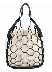 Heine, Damen Tasche, Beige / Schwarz