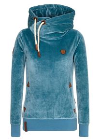 Naketano, Damen Hoody 'Darth Mack', Himmelblau / Braun / Wei&szlig;