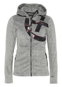 Chiemsee, Damen Fleecejacke 'ORLANDA', Grau / Schwarz