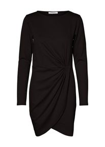 Pieces, Damen Kurzes Kleid mit langen Ärmeln, Schwarz