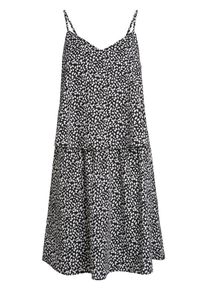 Pieces, Damen Kleid, Schwarz / Weiß