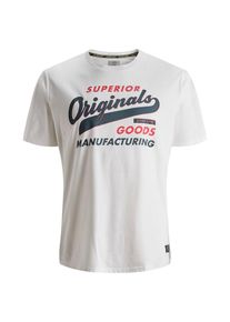 Jack & Jones JACK & JONES, Herren T-shirt, Taubenblau / Rot / Weiß