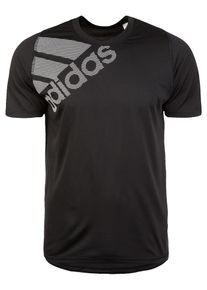 adidas Performance, Herren Trainingsshirt 'Freelift Badge of Sport Graphic', Schwarz / Weiß