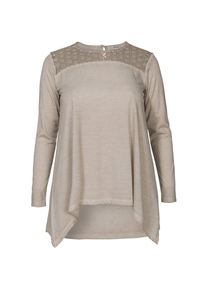 ZIZZI, Damen Langarmshirt, Beige