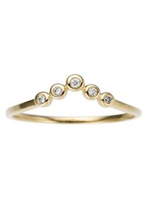 Firetti, Damen Diamantring, Gold / Wei&szlig;