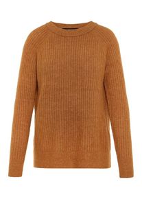 V&eacute;ro Moda VERO MODA, Damen Rundhalsausschnitt Strickpullover, Cognac