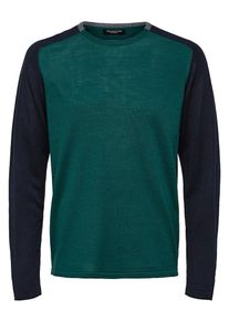 Selected Homme, Herren Pullover, Dunkelblau / Dunkelgr&uuml;n