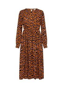 Jacqueline de Yong, Damen Kleid, Goldgelb / Schwarz