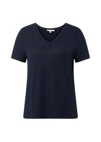 Tom Tailor Denim, Damen T-Shirt, Nachtblau