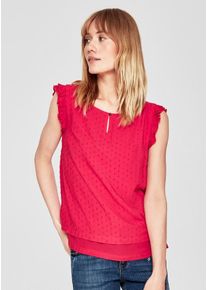 s.Oliver RED LABEL, Damen Blusentop, Neonpink