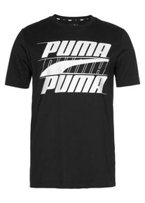 Puma, Herren Shirt 'Rebel', Schwarz / Weiß