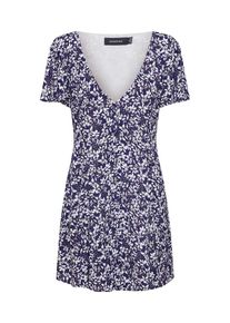 Minkpink, Damen Kleid 'WILD JASMINE TEA', Blau / Weiß