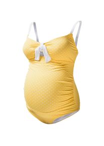 Petit Amour, Damen Badeanzug 'Antonie', Gelb / Weiß