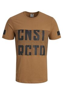 Jack & Jones JACK & JONES, Herren T-Shirt, Braun / Schwarz