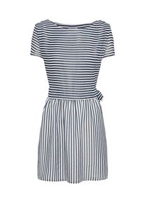 Tommy Jeans, Damen Kleid 'STRIPE', Nachtblau / Weiß