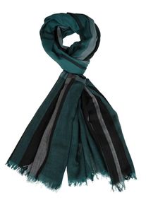 Silvio Tossi, Damen Schal, Gr&uuml;nmeliert / Schwarz