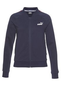 Puma, Damen Sweatjacke 'Tape FZ Jacket TR', Nachtblau / Rot / Wei&szlig;
