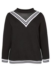 JUNAROSE, Damen Bluse Lang&auml;rmelige, Schwarz / Wei&szlig;