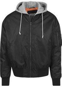 Urban Classics, Herren Jacket, Graumeliert / Orange / Schwarz