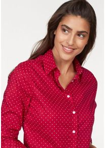 Gant, Damen Bluse, Rot / Weiß