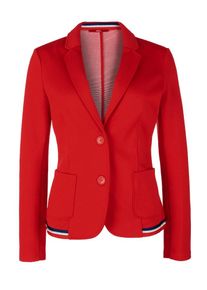 s.Oliver RED LABEL, Damen Blazer, Nachtblau / Rot / Silber / Weiß