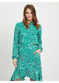 Vila, Damen Hemd, Jade / Schwarz / Weiß