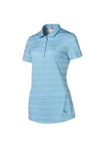 Puma, Damen Polo 'Forward Tees', Hellblau / Weiß