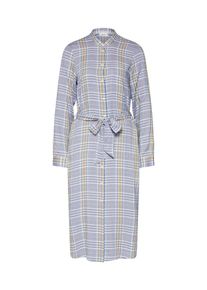 Marc O'Polo Marc O'Polo DENIM, Damen Kleider 'Shirtdress', Blau / Goldgelb / Weiß
