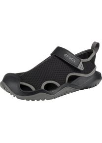 Crocs, Herren Sandale 'Swiftwater Mesh Wave M', Hellgrau / Schwarz