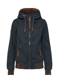 Naketano, Damen Jacke 'Not made for defeat', Rostbraun / Braunmeliert / Basaltgrau
