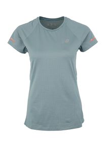 New Balance, Damen Sportshirt mit Reflektor, Taubenblau